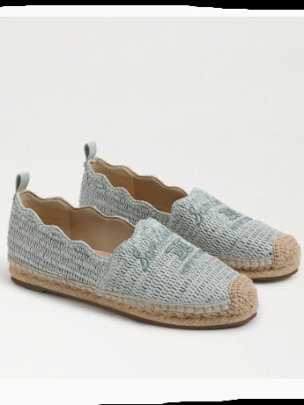 Sam Edelman Karla Espadrille Slip‑On • Raffia/Linen • NIB • Size 10